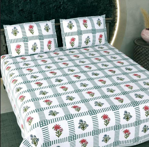 Veda 100% Cotton Bedding set | Queen size