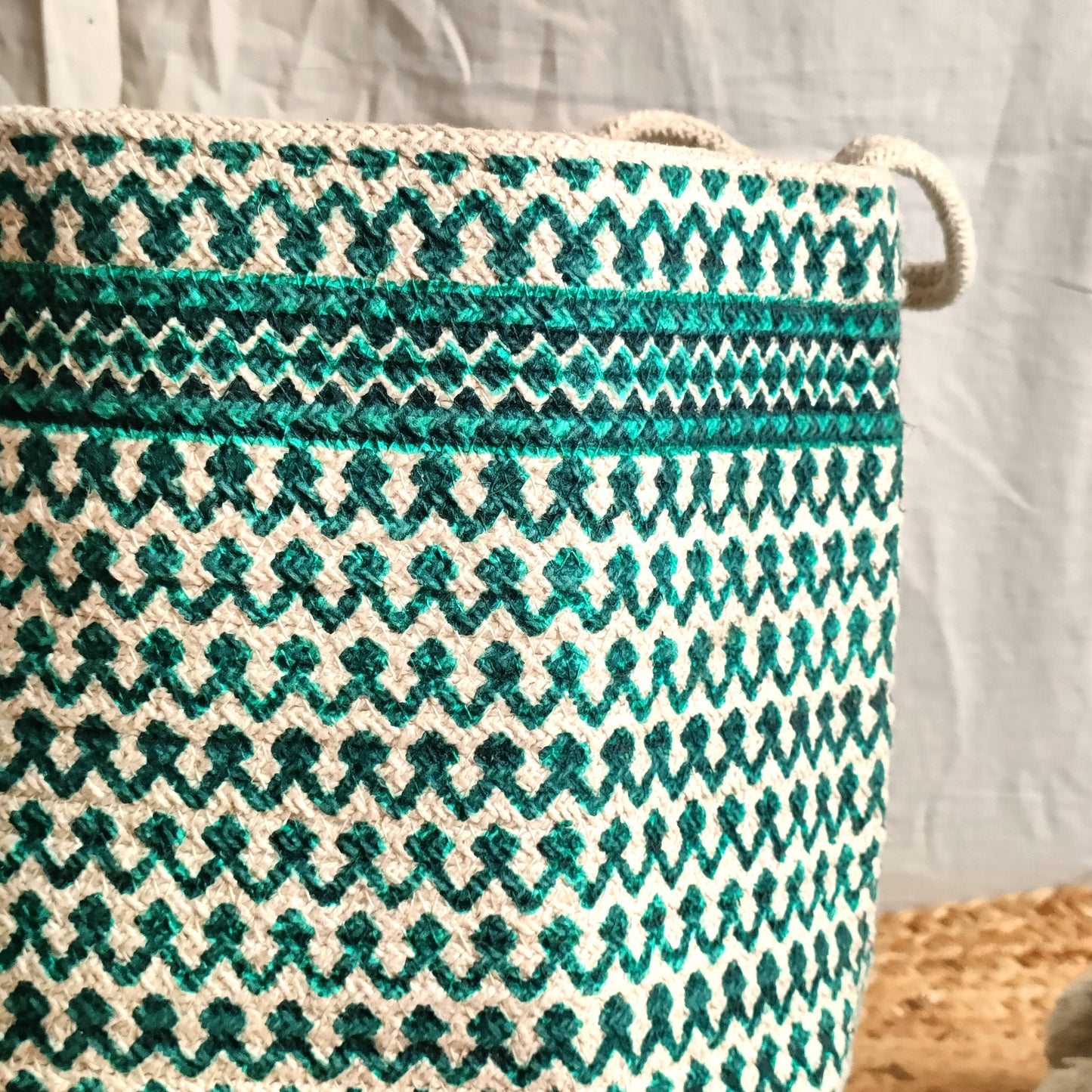 Printed Cotton Basket