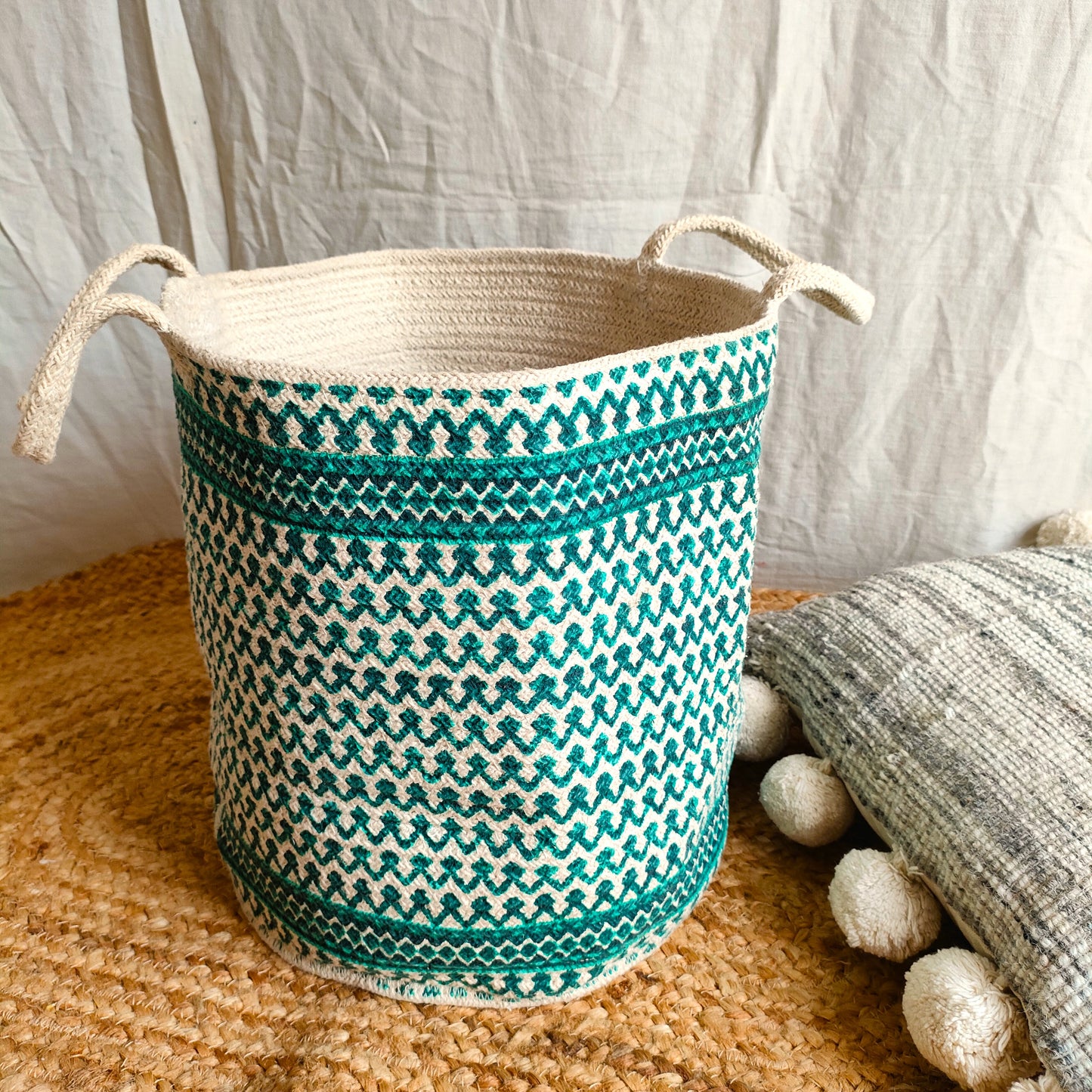 Printed Cotton Basket