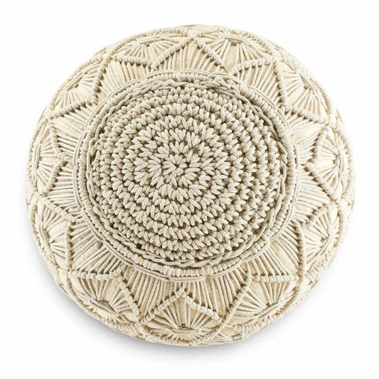 White pouffe