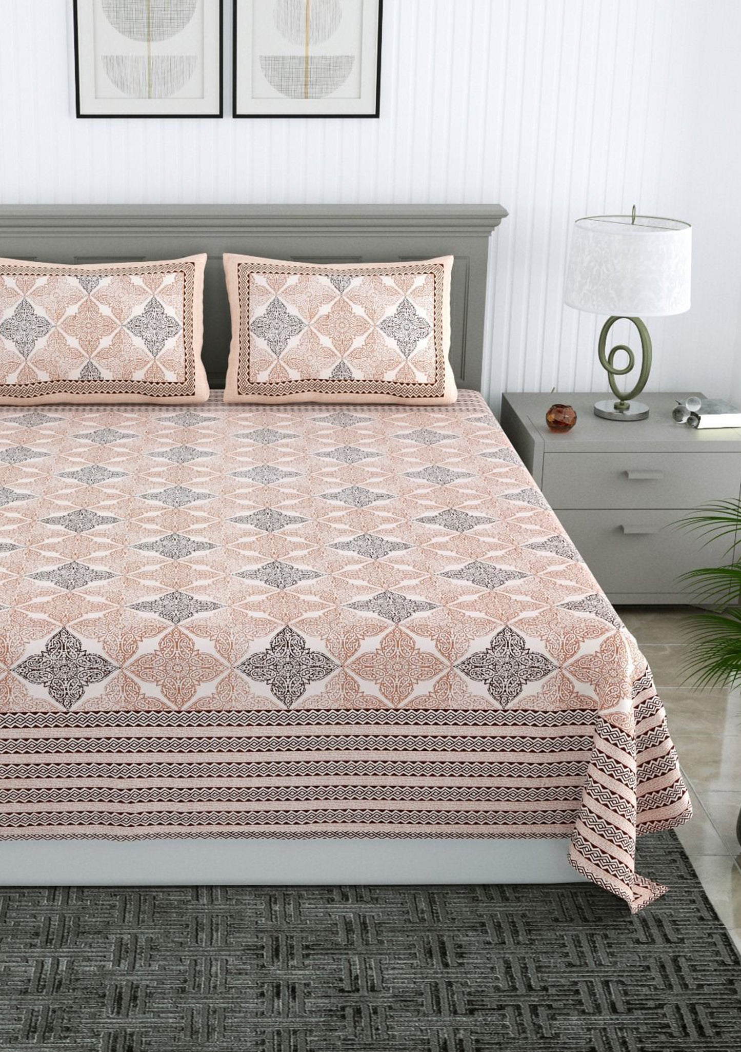 Barfi 100% Cotton Bedding set | King size