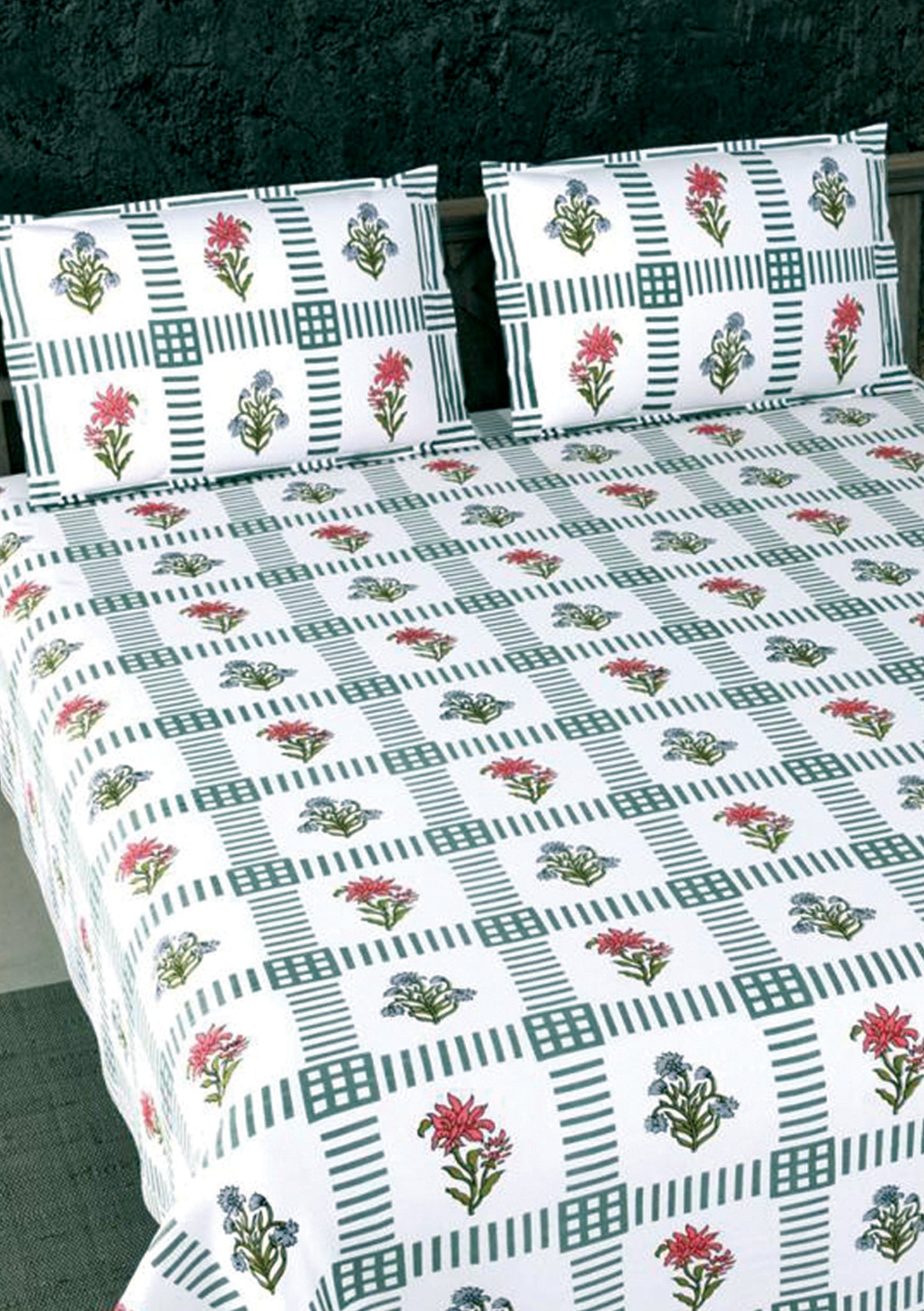 Veda 100% Cotton Bedding set | Queen size