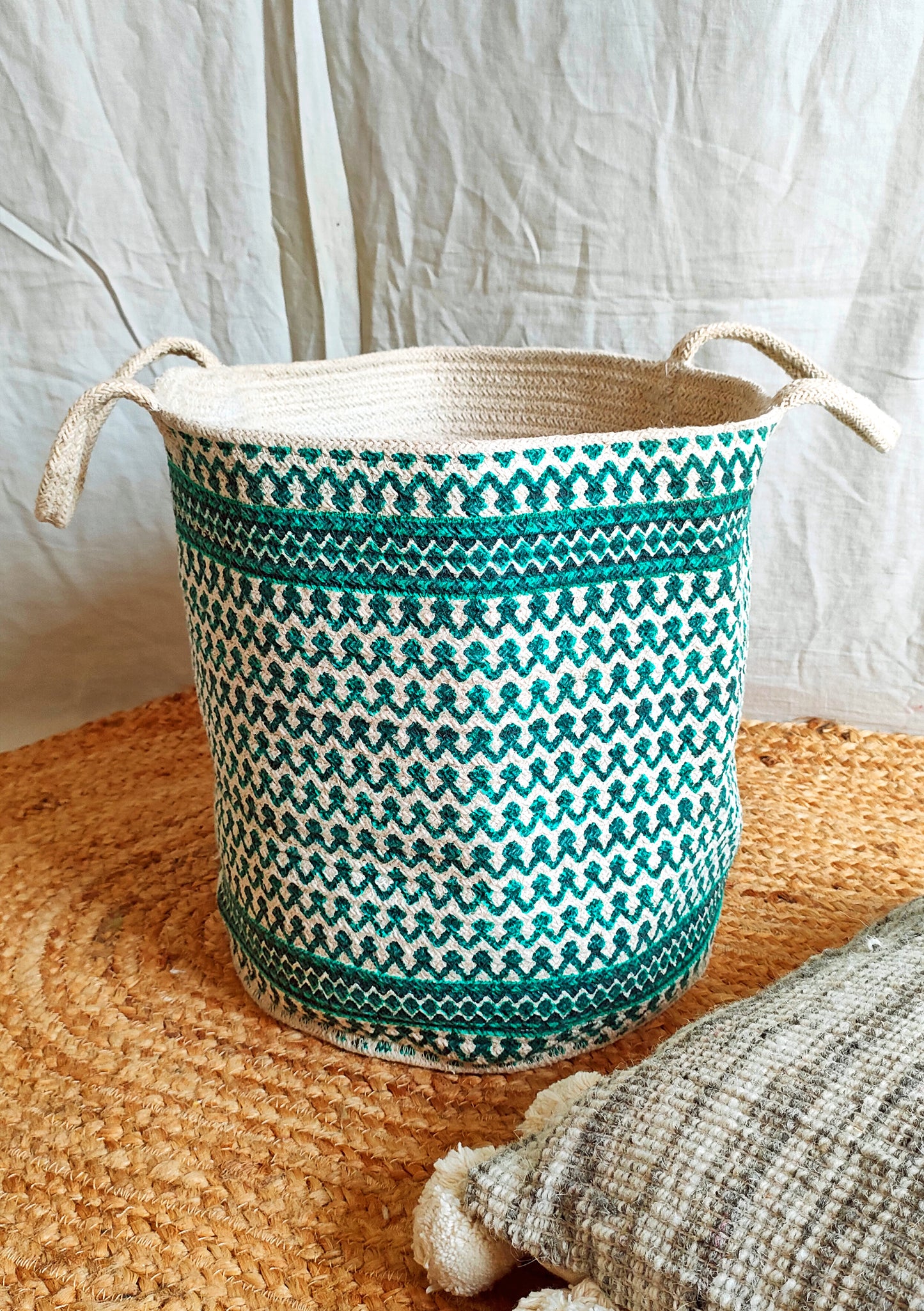 Printed Cotton Basket