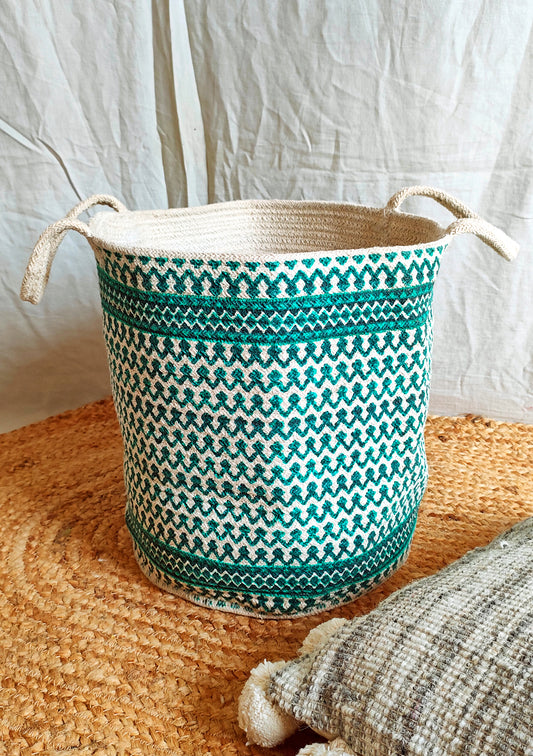 Printed Cotton Basket