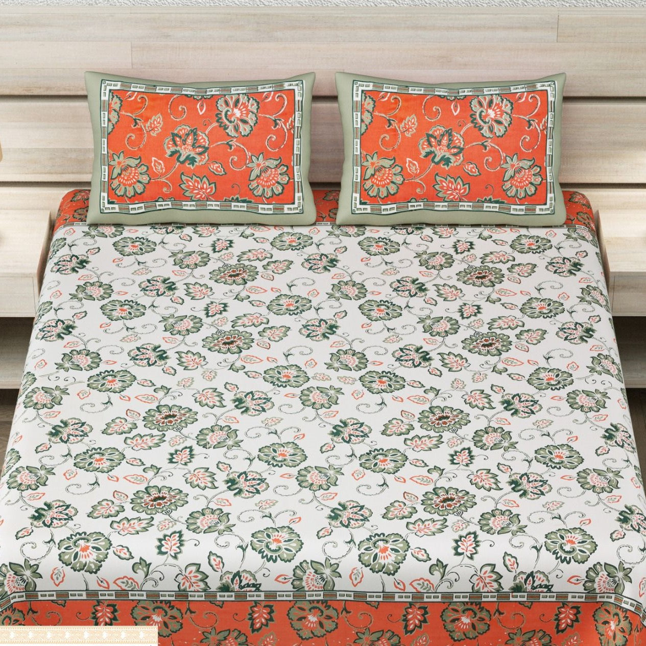 Flora 100% Cotton Bedding set | King size